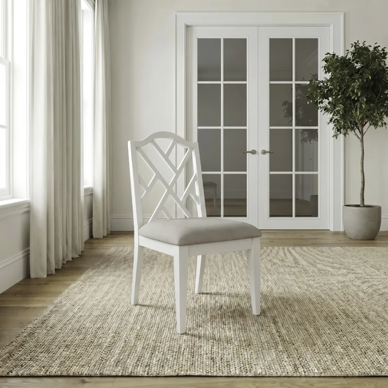Chesapeake Charm Lattice Back Side Chair (RTA)