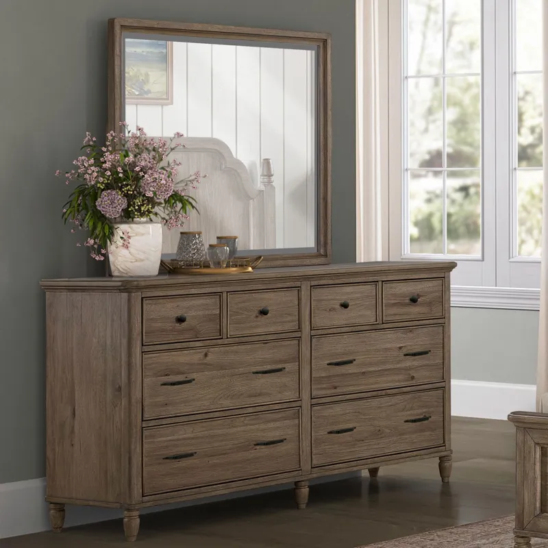 Hickory Grove Dresser &amp; Mirror