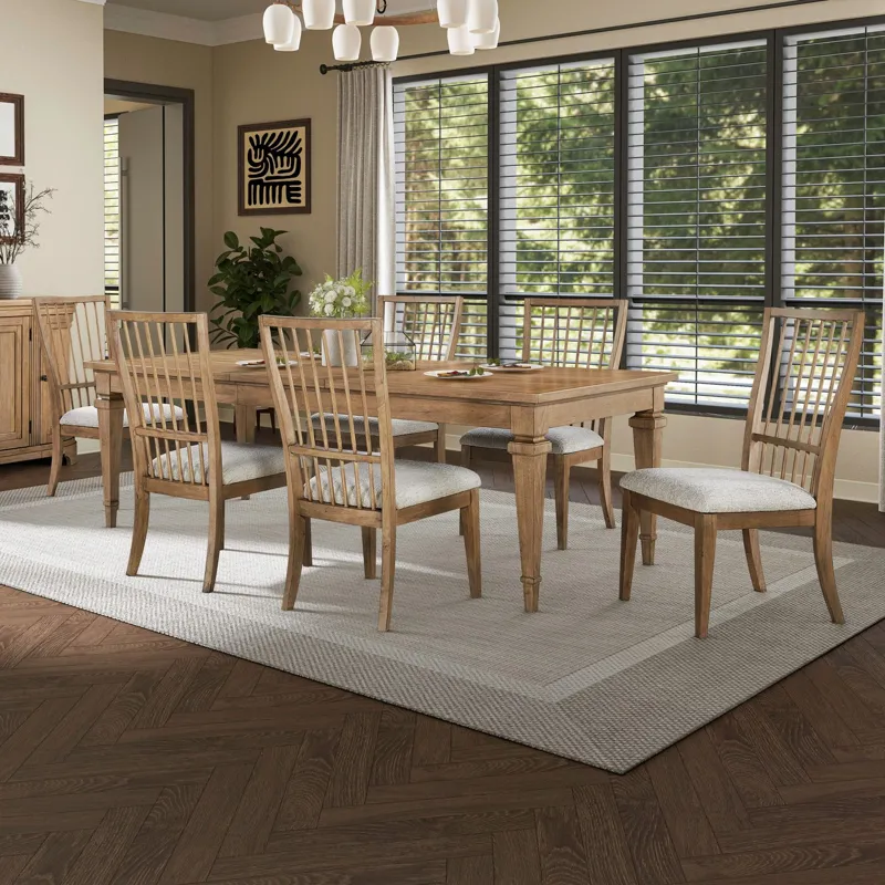 Haven Hills 7 Piece Rectangular Table Set