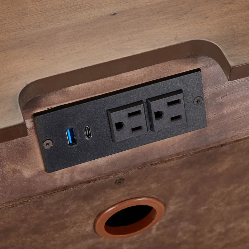 Shaker Lakes Nightstand w/ Charging Station