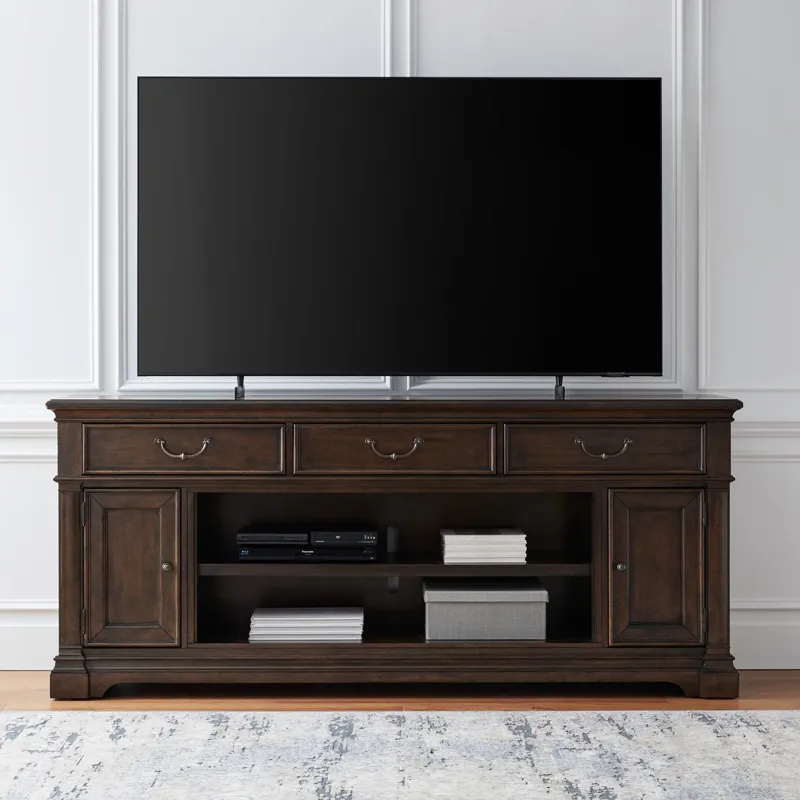 84 Inch TV Console w/ Fireplace option