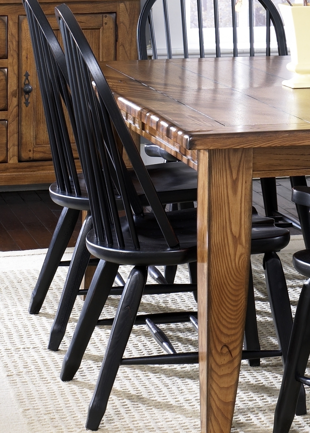Treasures Bow Back Side Chair Black 17C4050 by Liberty Furniture at
