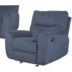 Glider Recliner, Indigo Blue