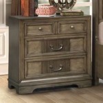 3 Drawer Nightstand - Grey