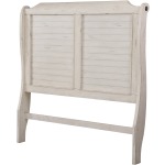 Queen Sleigh Headboard - Antique White