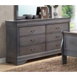6 Drawer Dresser - Grey