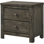 2 Drawer Nightstand - Grey