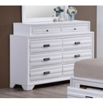 8 Drawer Dresser - White