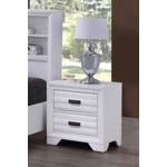 2 Drawer Nightstand - White