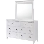 6 Drawer Dresser - White
