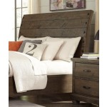 Queen Sleigh Headboard - Brown Pine
