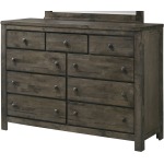 9 Drawer Dresser - Grey