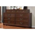 8 Drawer Dresser - Dark Cherry