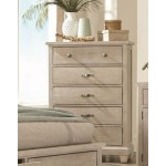 5 Drawer Chest - White Wash