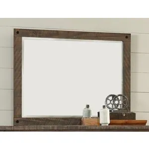 Mirror, Brown Pine Finish