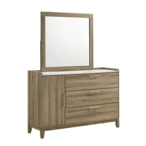 Mirror, Light Brown
