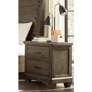 Night Stand, Brown Pine Finish