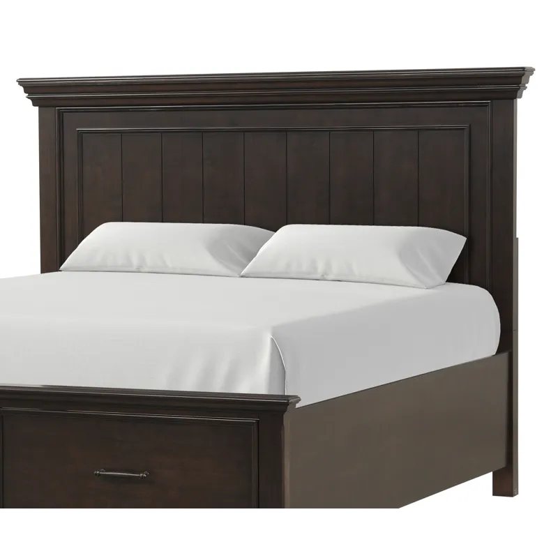 Queen Headboard, Dark Brown
