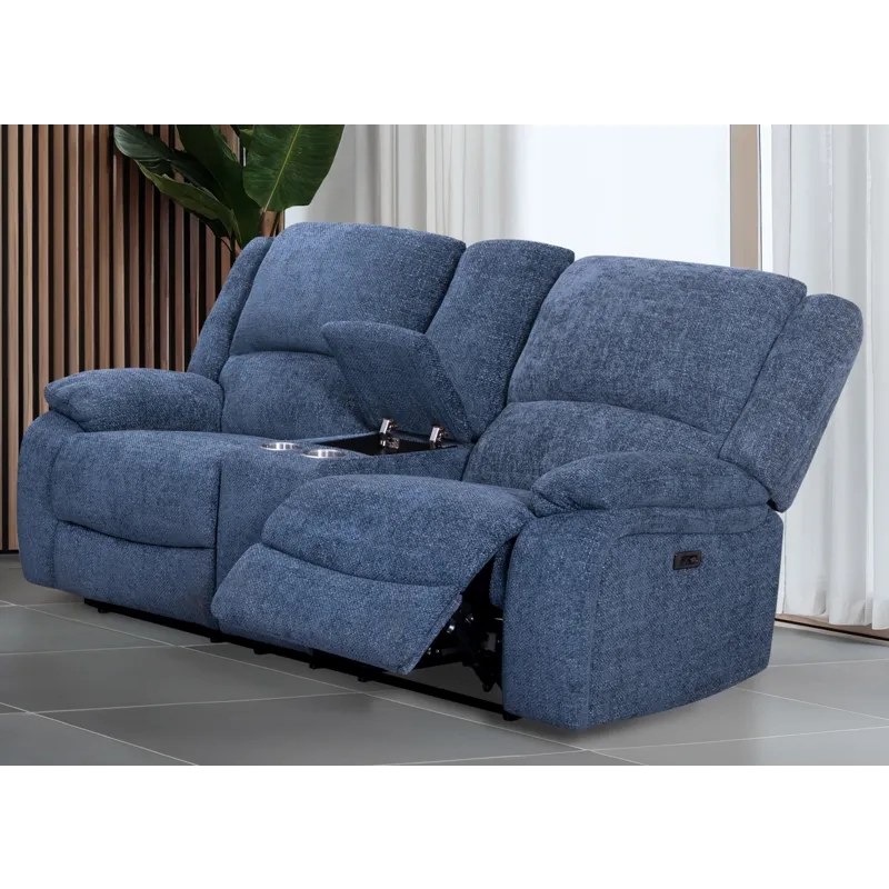 TS D/R Loveseat w/Console, Blue