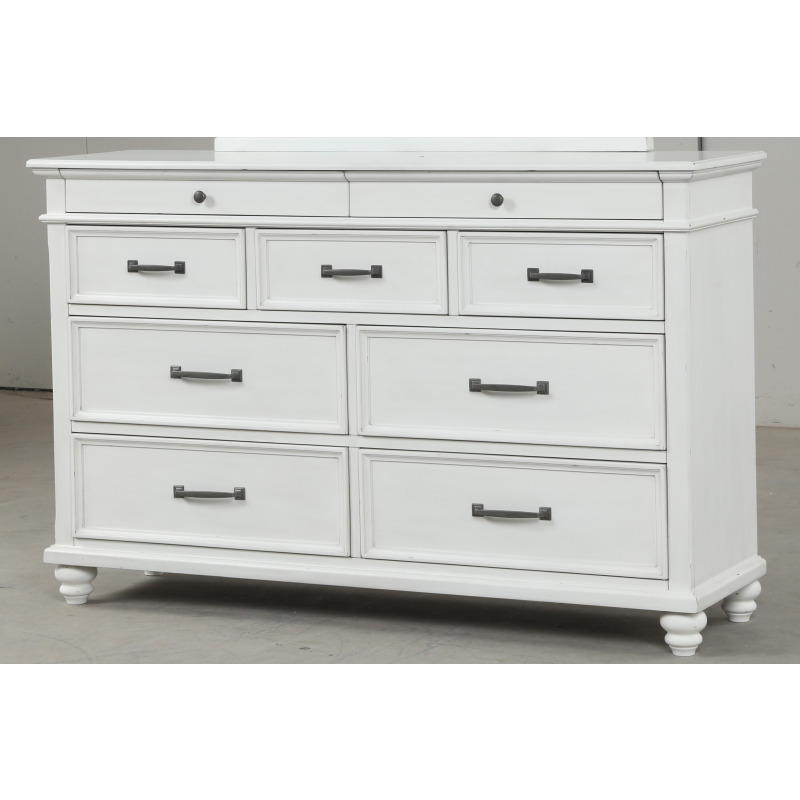 Colonial White 9-Dr Dresser C8465A-N45 at American Factory Direct