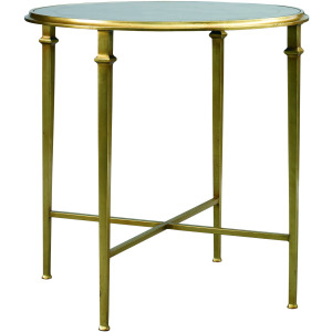 Barlow Round End Table - Gold
