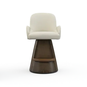 Leather Arm Bar Stool