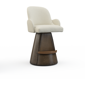 Leather Arm Bar Stool