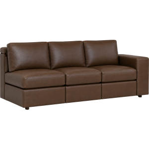 Leather Right Arm Sofa