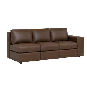 Leather Right Arm Sofa