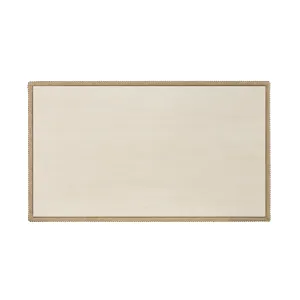 Wood Top Upholstered Coffee Table