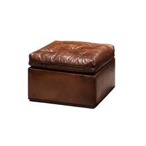Leather Ottoman