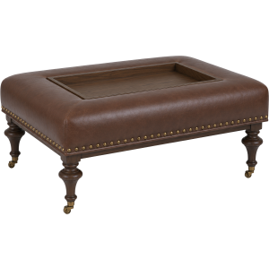 Leather Ottoman