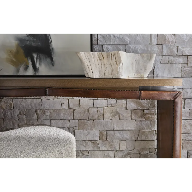 Leather Console Table