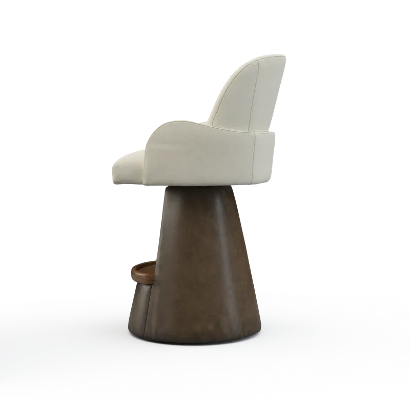 Leather Arm Bar Stool