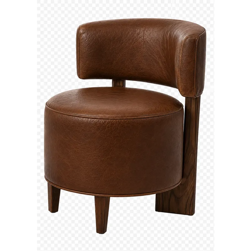 Leather Armless Chair