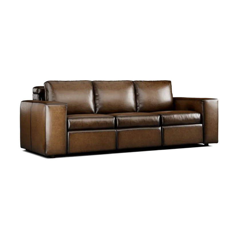 Leather Reclining Sofa
