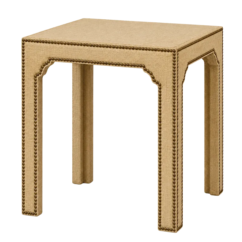 Fully Upholstered Side Table
