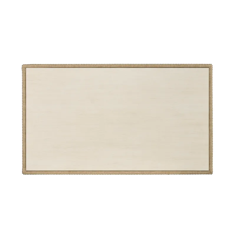 Wood Top Upholstered Coffee Table