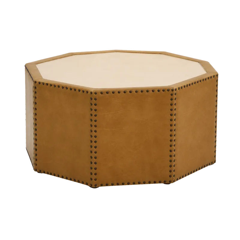 Leather Ottoman