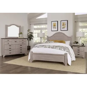Bungalow Queen Arched bed w/Low Footboard