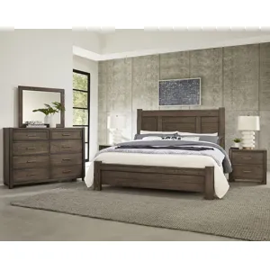 Crafted Oak Landscape Mirror - Aged Grey