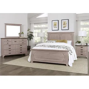 Bungalow-Dover Grey/Folkstone 2 Drawer Nightstand
