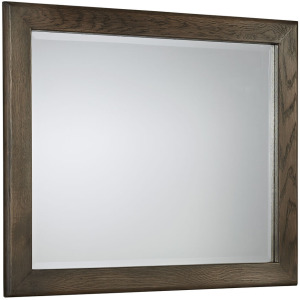 Crafted Oak Landscape Mirror - Aged Grey