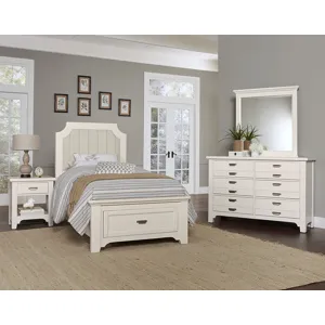 Bungalow Twin Upholstered Headboard -Lattice