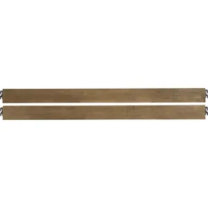 Crafted Oak-Natural Ben's Wood Rails - California King