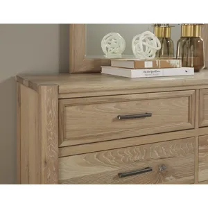 Crafted Oak-Bleached White Dresser 8 Drawer