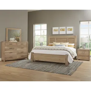 Crafted Oak-Bleached White Ben's Poster Headboard - King