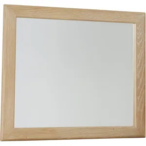 Crafted Oak-Bleached White Landscape Mirror
