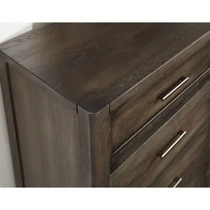 Crafted Oak 8 Drawer Dresser - Aged Grey
