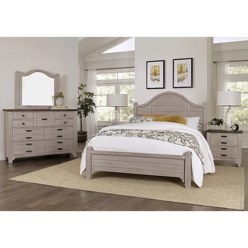 Bungalow Queen Arched bed w/Low Footboard